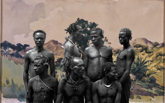 3.Hombres Warua. Serie Congo Far West. 2011. _Sammy Baloji